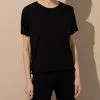Cadine Cove Tee - Black Clothing