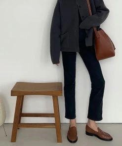 Flattered Footwear Sara Flats - Caramel Leather