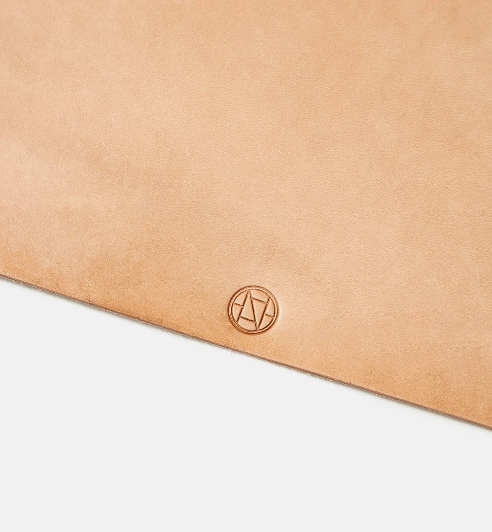 Cadine Desk Blotter Mat - Natural Leather 3 Cadine Desk Blotter Mat - Natural Leather