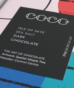 Coco Chocolatier Isle Of Sky Sea Salt Dark Chocolate Bar EAT