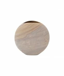 Cadine Luna Sandstone Vase - Natural