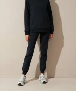 Cadine Pedestal Jogger - Navy Clothing