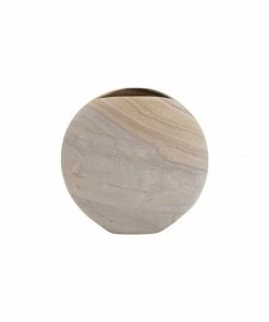 Cadine Luna Sandstone Vase - Natural