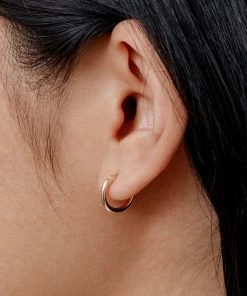 Cadine Geranium Earrings - 14kt Solid Gold