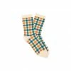 Cadine Women's Gingham Organic Cotton Sock