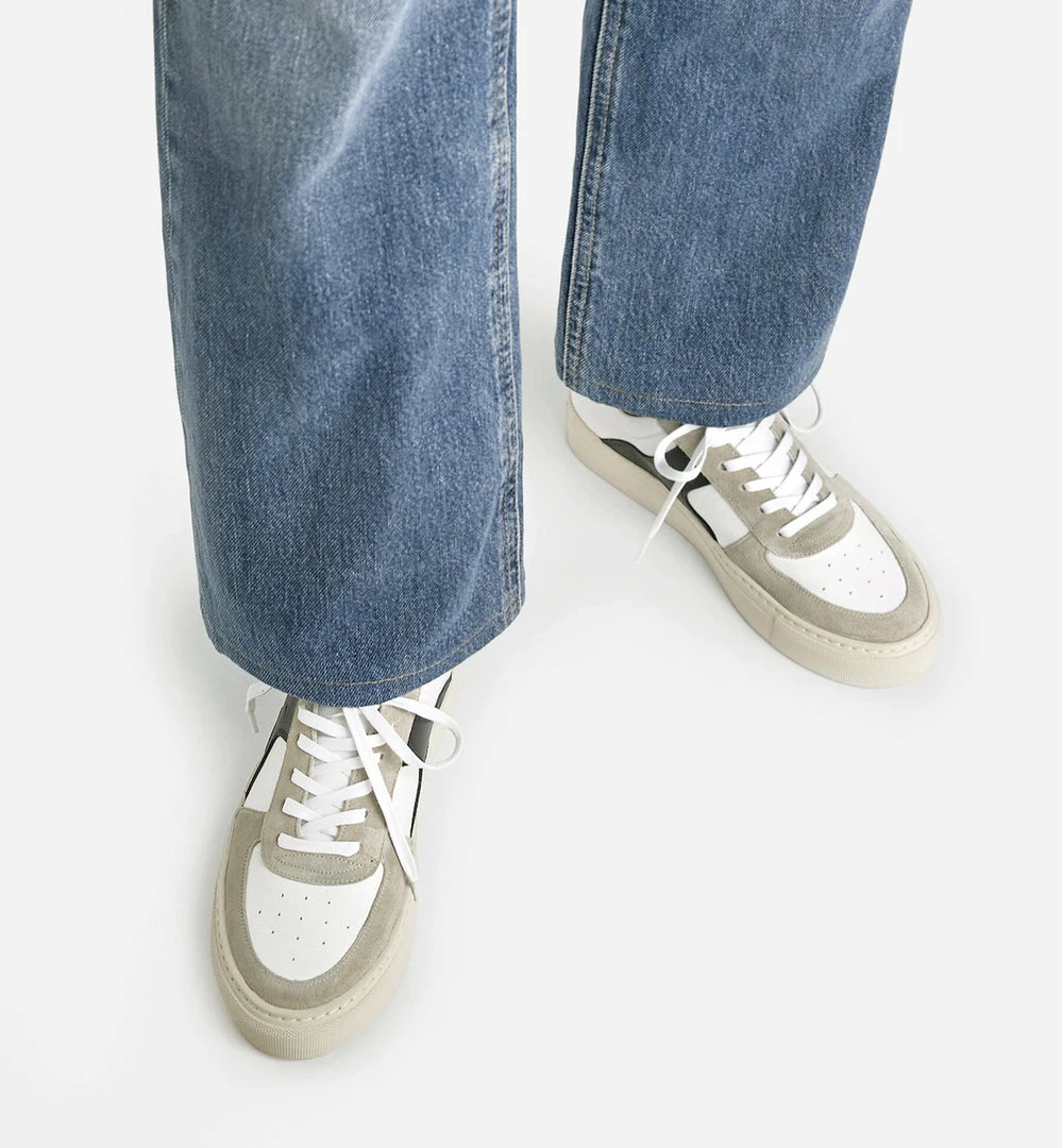 Flattered Solna Sneaker - Sand/Black Leather Footwear 2 Flattered Solna Sneaker - Sand/Black Leather Footwear