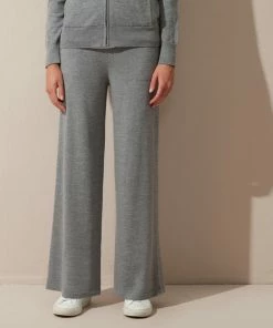 Cadine Pillar Knit Pant - Grey Melange Clothing