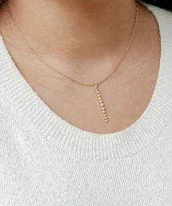 Cadine Pampas Necklace - 14kt Solid Gold