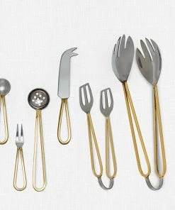 Abbott Home Goods Art Deco Salad Tongs