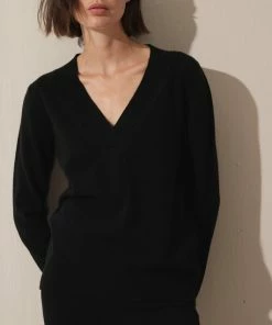 Cadine Valance Sweater - Black Clothing
