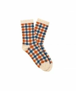 Cadine Women's Gingham Organic Cotton Sock