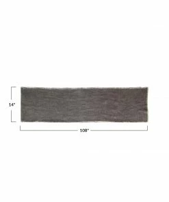 Cadine Home Goods Oslo Table Runner - Storm