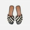 Flattered Footwear Minou Sandal - Black/White Leather