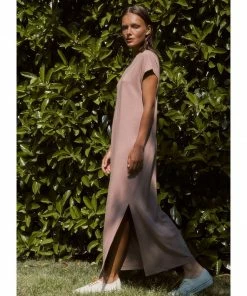 Cadine Clothing Beam Tshirt Dress - Cocoa