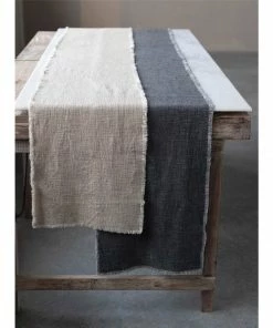 Cadine Home Goods Oslo Table Runner - Storm