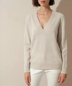 Cadine Valance Sweater - Beige Melange