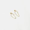 Cadine Jewellery Petal Earrings - 14kt Solid Gold