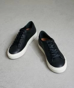 Flattered Stockholm Sneaker - Black Leather