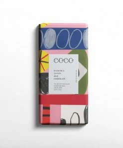 Coco Chocolatier EAT Rhubarb & Ginger Milk Chocolate Bar