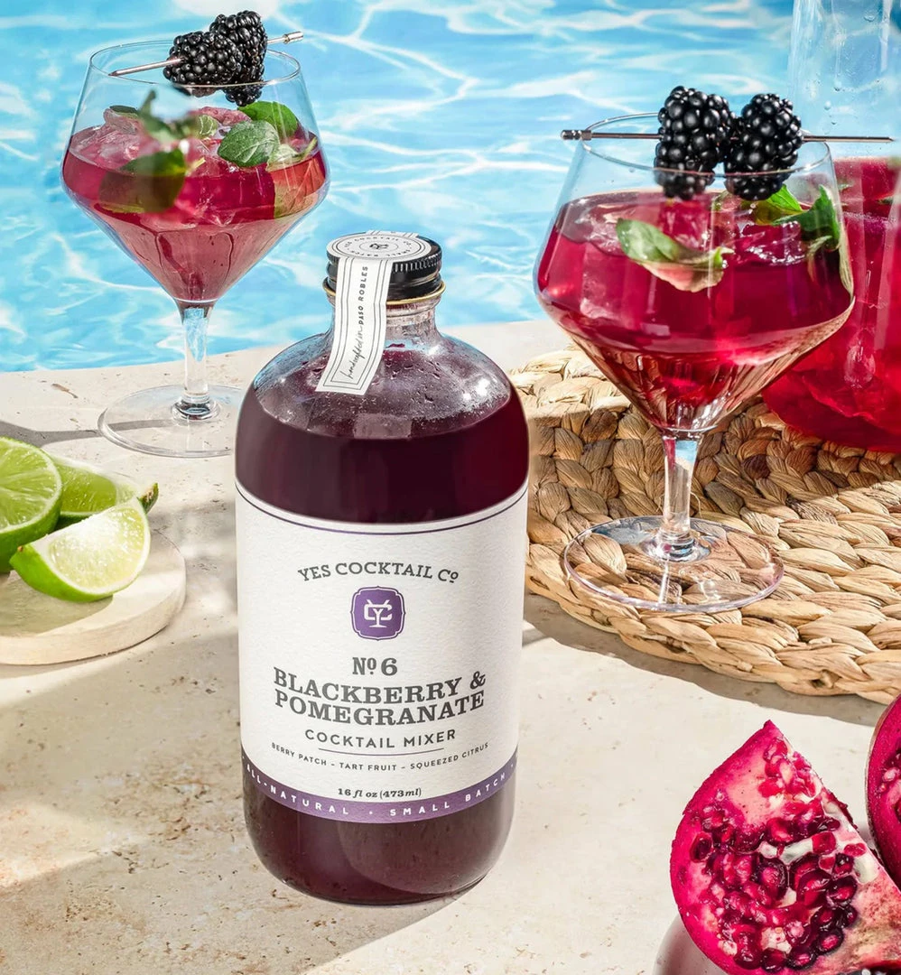 Yes Cocktail Co. Blackberry Pomegranate Cocktail Mixer EAT 4 Yes Cocktail Co. Blackberry Pomegranate Cocktail Mixer EAT