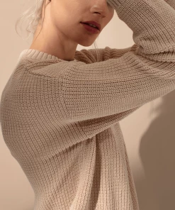 Cadine Lighthouse Sweater - Beige Clothing