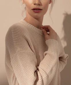 Cadine Lighthouse Sweater - Beige Clothing